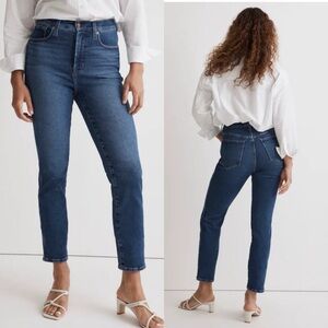 Madewell High Rise Women's Jeans in Dark Blue
